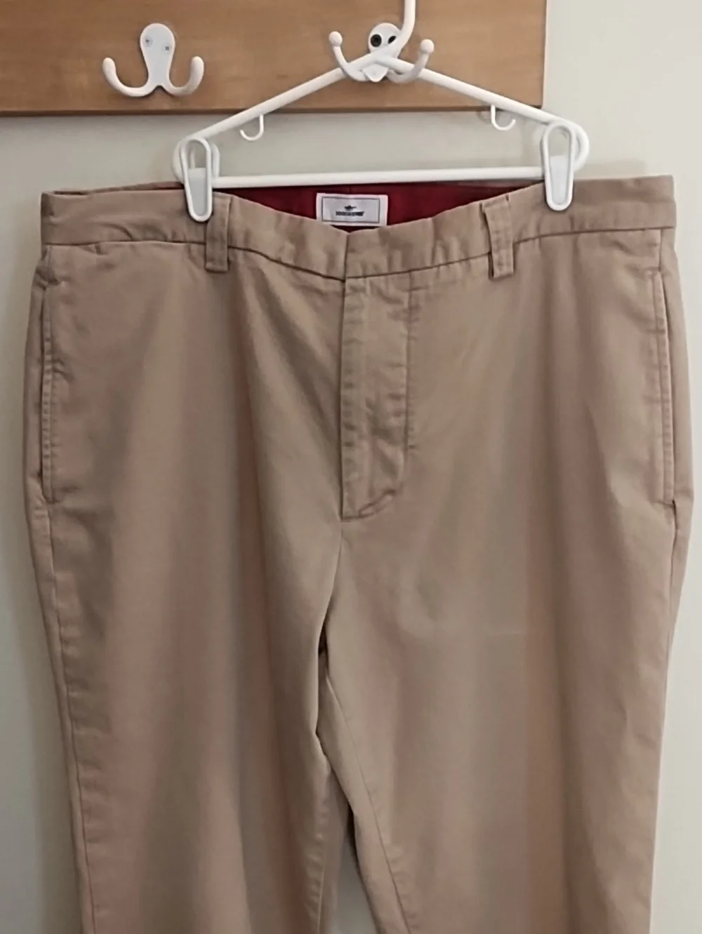 Dockers Beige Straight-Leg Chinos